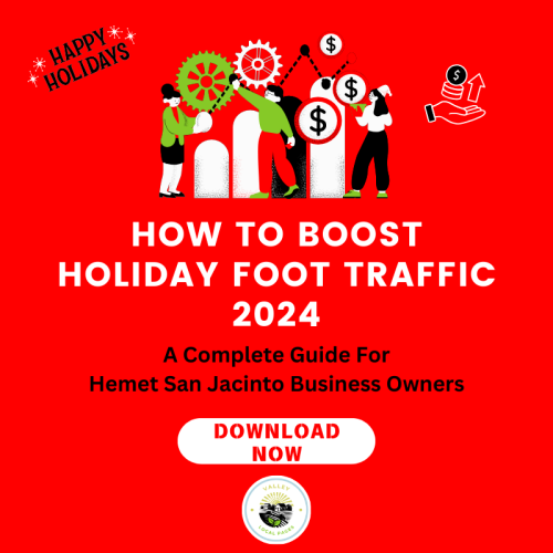 eBook: How to Boost Holiday Foot Traffic 2024 - A Complete Guide For Hemet San Jacinto Business Owners