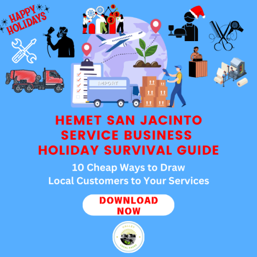 eBook: Hemet San Jacinto Service Business Holiday Survival Guide: 10 Cheap Ways to Draw Local Customers to Your Services